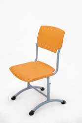 Adjustable pupil's chair SUR4-6p (height group adjustment 4, 5, 6) flat-oval tube, plastic