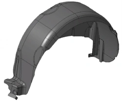 Left rear wing shield 9680450381