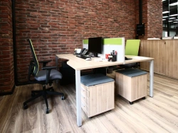 Bench table for two workplaces Interplay Light