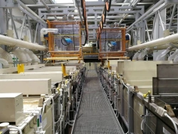 Automatic line for surface preparation and chemical coating, model LHA: Mechanised line for inter-operational use