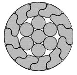 Non-insulated compacted wire for high-voltage overhead power lines of AAAC-Z 148-1Z grade