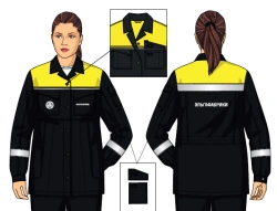 Women's jacket for protection against OPZ and mechanical effects SFA125-102/001-DKB