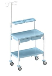 Medical instrumental trolley TI-2-VSh-01 "KRONT" according to TU 9451-005-11769436-2002 in delivery variant TI-2-VSh-01-"KRONT".