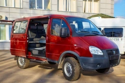 Bus for transportation of passengers and cargoes IATs-1767M2 on the basis of Vehicle GAZelle BUSINESS, Modification 322171, Engi