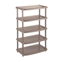 4312402; Shoe rack "PAOLA" 5 shelves 490X310X1020 mm (brown)