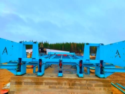 Receiving cross table log conveyor
