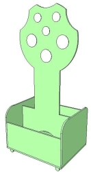 Rack with toy box "Tree" FN.MDU.01.48.00.00.00.00.
