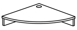 Shelf for desktop monitor 8841 Series "Galant"