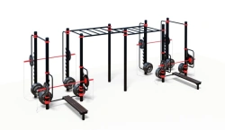 Outdoor complex for vorkout WORKOUT-FIT - 01 with bars and handwalk.