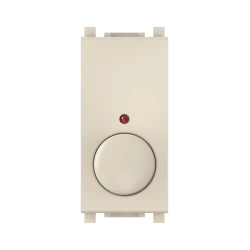 CADUCEUS ALING Experience Rotary push dimmer switch with indication (when dimmer is switched on) 40-800W, 230V AC, 1M, beige
