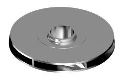 Working wheel complete with washers, floating, MT5A-80/100DP, 17 mm shaft, thickened short hub, Niresist / IMPELLER, S/A: FL