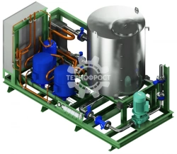 Refrigerating compressor units of UV series. Liquid cooling units on the basis of reciprocating compressors.