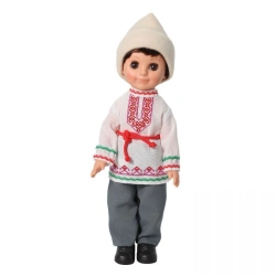 Plastic doll Boy in Mari costume, B3917