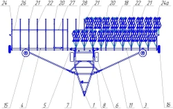 Universal soil tillage machine UPA-BZ-18-2