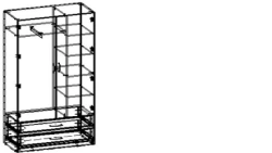 Wardrobe for bedroom TV-BShS-5.3.01-01