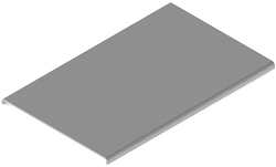 Reinforced cover plate for cable tray cover KLU-R 000x00, with overall dimensions from 50x500 mm to 600x3000 mm, thickness 4,0 m