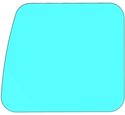 GAZ Business rear window (colour G), (left) Code 00531TRW01002