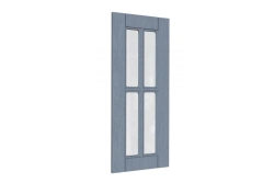 Mokka LD.274760.000 Front panel for 722 mm kitchen cabinet end with glass (Textured anthracite oak )