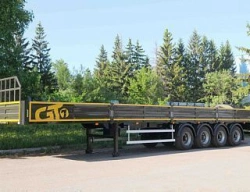 Semitrailer PPB4, type PPCT4, modification 92293-0000010. Axial unit AGOS-4-GT7-00.00.000