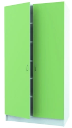Medical cabinet single-section double-door SHOM 2/2-02-"Aibolit".