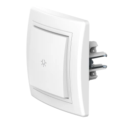 CADUCEUS ALING PRESTIGE Flush-mounted push-button light switch 10AX, 250V~, white, article number 609.000