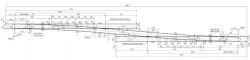 Single ramp of type P65 grade 1/11 on reinforced concrete bars for high-speed traffic of project 2968.00.000-15