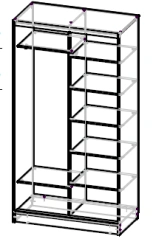 Wooden cupboards (article number MP-ShKD-01)