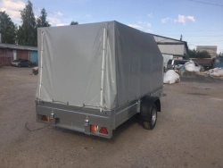Flatbed single-axle trailer, model 301991-02