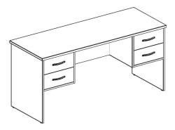 Single worktop 11 160 Series "STEEL"
