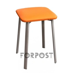 Stool on flat-oval tube