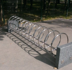 VP-17-2 Veloparking made of stone and metal Rings