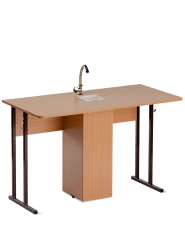 STANDARD Pupils' two-seater table for chemistry room with constant parameters, type 1