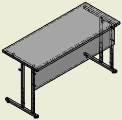 Pupil's table for educational institutions TV-ASAU-2.3.01-01