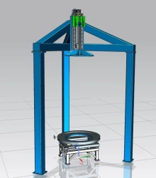 Bench for assembly of impact-free joints