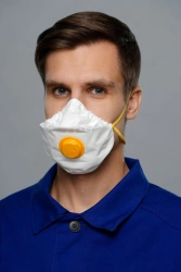 Filtering half-mask for protection against aerosols "Respirator "Lepestok-5 SB kl" FFP1 NR D