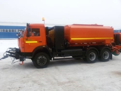 Combined road sweeping machine DMK-80V on the basis of KAMAZ 65115-37 chassis