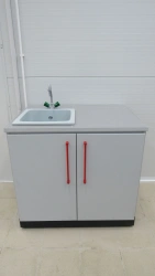 Laboratory work table, series "Delta", under the sink