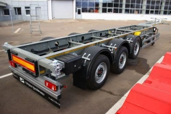 Semitrailer Tverstroimash 993931 modification 0023 - flatbed with fittings, without overhang