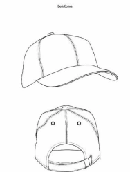 Baseball cap for protection against general industrial pollution (lightweight), "CSHF" model