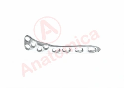 Tibial condyle support plate with angular stability with limited contact