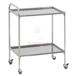 SPp-01-MSK(5501) Mobile stainless steel treatment table with two shelves