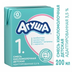 Mixture of sour-milk children's adapted "Agusha-1", with mass fraction of fat 3,5%