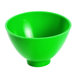 Bowl CRZ-400 - "Celite" elastic dental elastic bowl for plaster mixing, colour green