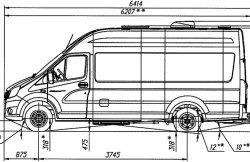 Chassis GAZelle NEXT, Modification A69R33, Petrol engine Euro-5