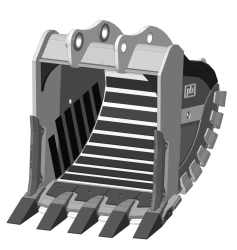 Heavy duty rock bucket RDX-83.20d-J60(5)WS
