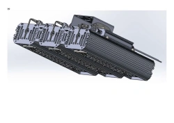 LED luminaire "Industrial Design MTM IoT" series CUBIC 180 Three modules Connection from the sides 180 degrees Mounting CUB Ts