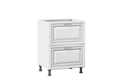 Italy LD.275130.000 Front set for kitchen cabinet 600 with 2 drawers (4) (Light Oak )