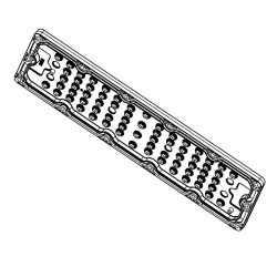 Lens for LED luminaires AMT-HB-236x70-3535(66)-60