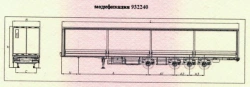 Semi-trailer CTTM CARGOLINE 932240-52.00.00.000: modification 932240 semi-trailer with curtain mechanism, rear doors imp.(932240
