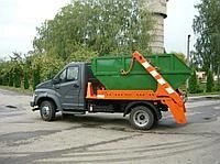 Special platform with loading and unloading equipment (hopper truck, rubbish truck) type 47122, modifications 47122W on chassis